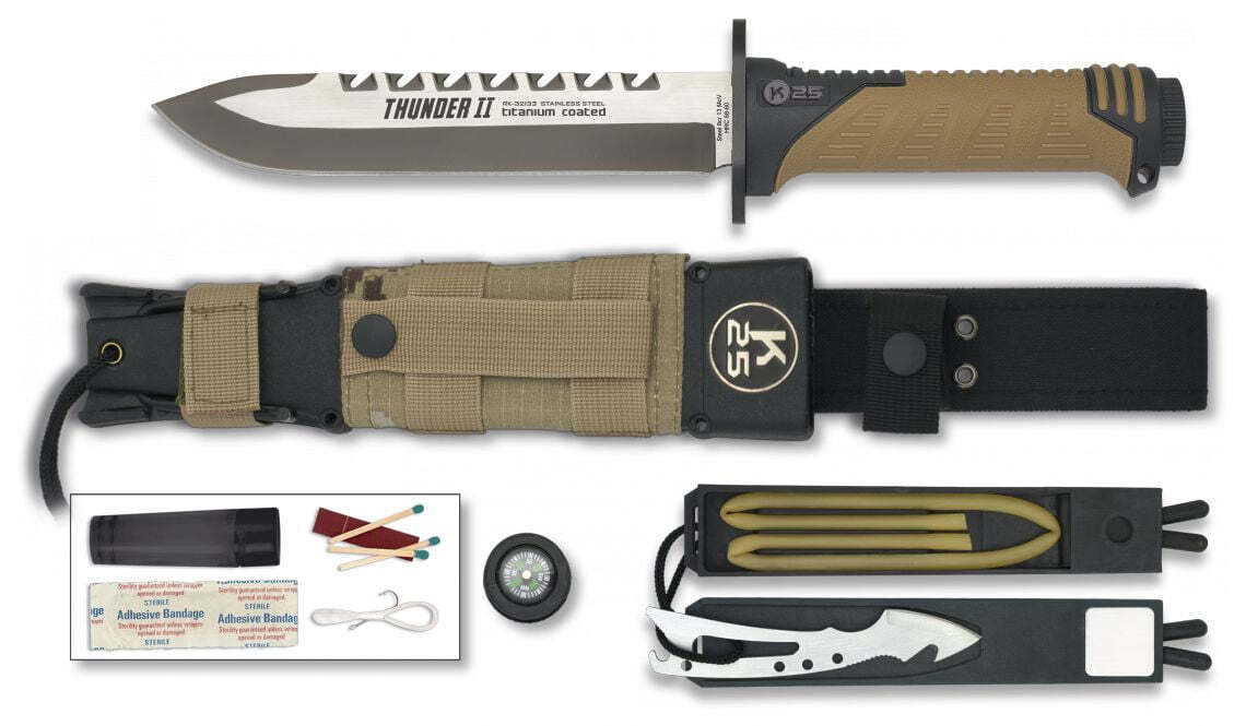 Couteau Droit de Survie Thunder II - K25