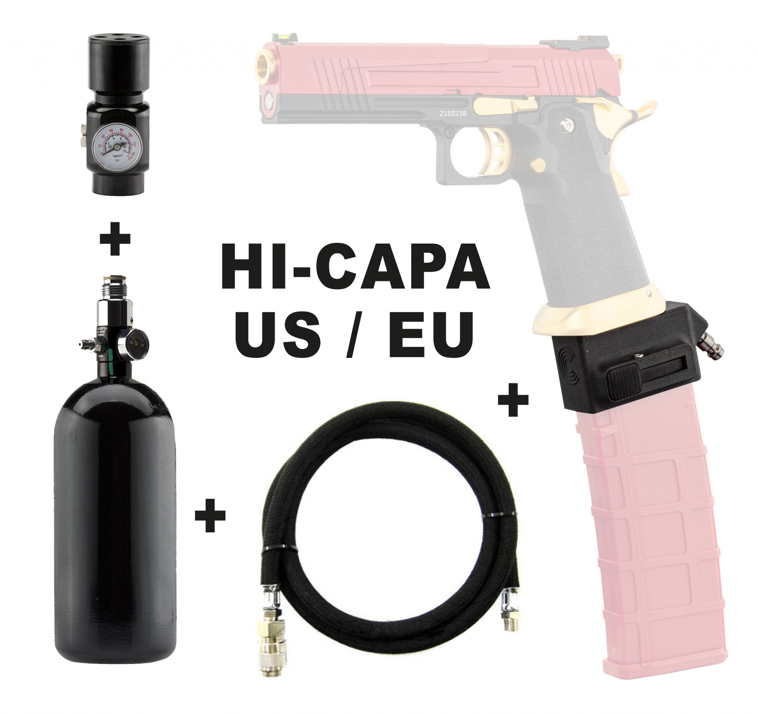Pack HPA chargeur M4 pour Hi-Capa series - EU - BO Manufacture