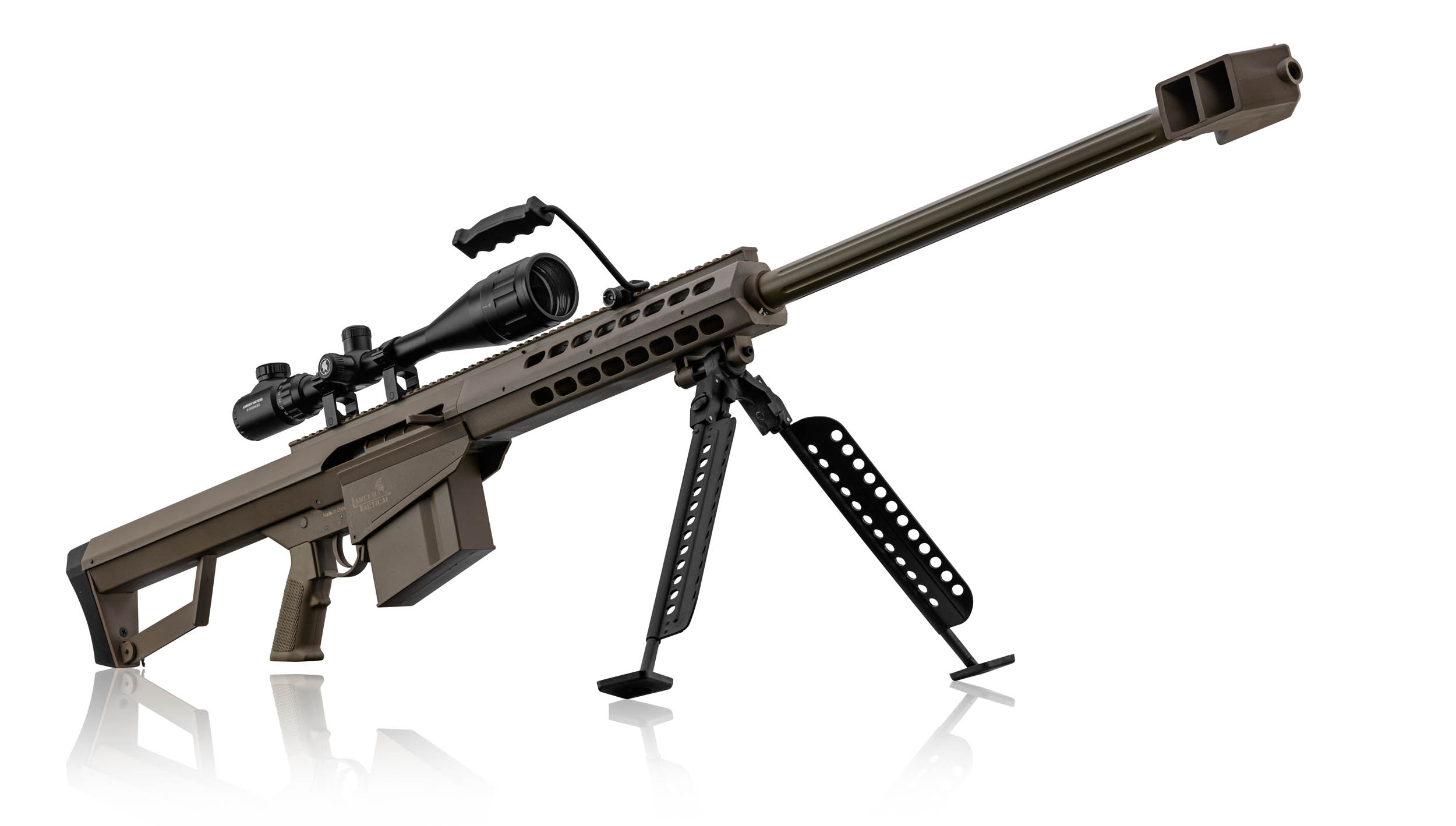 Pack Sniper LT-20 tan M82 1,5J + lunette + bi-pied - Pack Sniper LT20 tan - Lancer Tactical