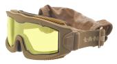 Masque série AERO Thermal Tan jaune - Verre Jaune - Lancer Tactical