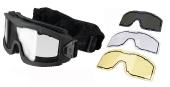 Masque série AERO Thermal noir avec 3 écrans - Lancer Tactical