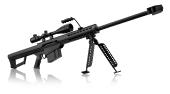 Pack Sniper LT-20 noir M82 1,5J + lunette + bi-pied - Pack Sniper LT20 noir - Lancer Tactical
