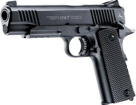 Pistolet CO2 Colt M45 noir CQBP BB's cal 4,5 mm - Pistolet CO2 Colt M45 noir CQBP