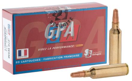 Munitions à percussion centrale Sologne .270 WSM à balle GPA - Cal. 270 WSM  type GPA