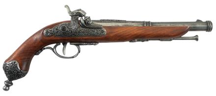 Réplique décorative Denix de pistolet à percussion italien de 1825 - Pistolet Italien 1825