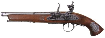 Réplique décorative Denix de pistolet à silex 19ème siècle - Pistolet Napoléon 18ème