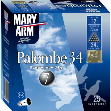 Cartouches Mary Arm Palombe 34 BJ - Cal. 12/70 - Palombe P6