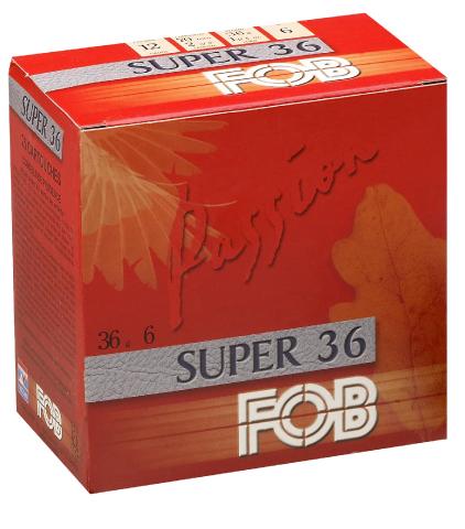 Cartouches Fob Passion Super 36 -  Cal. 12/70 - FOB PASSION SUPER 36 Cal. 12-70, culot de 16, 36 gr, N°8