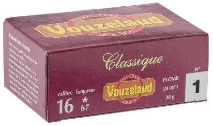 Cartouches Vouzelaud - Classique grand culot - Cal. 16/67 - VOUZELAUD - Cartouche chasse Grand CULOT - 8