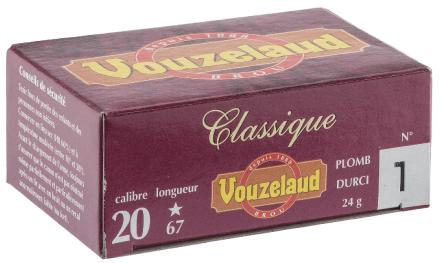 Cartouches Vouzelaud - Classique grand culot - Cal. 20/67 - VOUZELAUD -T-shirt chasse Grand CULOT N°7