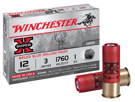 Cartouche Winchester SUPER-X - Cal 12/76 - CART,SLUG,SUPER-X,RIFLED,12-76
