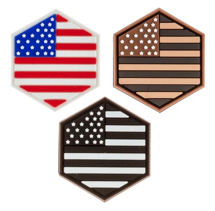 Patch Sentinel Gear drapeaux USA - NOIR ET BLANC