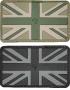 Patch PVC Union Jack Flag Viper - GRIS