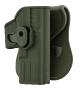 Holster rigide Quick Release pour Glock 17 Droitier - Noir - BO Manufacture