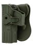 Holster rigide Quick Release pour Glock 17 Gaucher - Noir - BO Manufacture