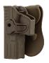 Holster rigide Quick Release pour Glock 17 Gaucher - Gris - BO Manufacture