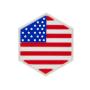 Patch Sentinel Gear drapeaux USA - NOIR ET BLANC