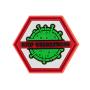 Patch Sentinel Gear COVID - COVID1 FOND BLANC CERCLE ROUGE